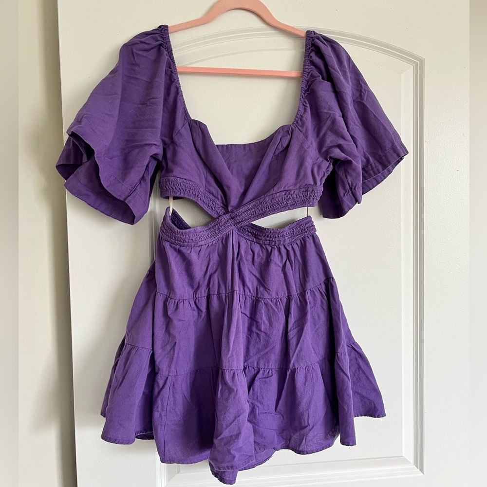 Free People Cross of Sunlight Mini Dress
